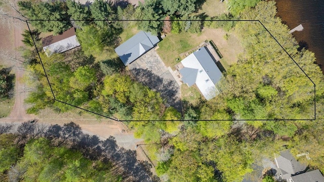 11567 S Lake Blvd, Lake Nebagamon, WI 54849 - aerial view of property and surrounding area with property boundaries highlighted