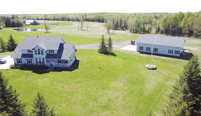 8848 Leander Rd, Angora Twp, MN 55723 - view from above of property with a nearby body of water