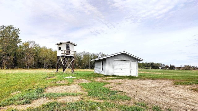 8848 Leander Rd, Angora Twp, MN 55723 - view of green lawn with an outbuilding