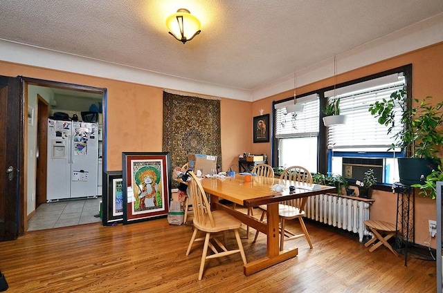 4429 Portland Ave, Minneapolis, MN 55407 - dining area featuring wood finished floors and a textured ceiling