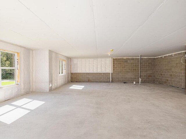 20666 Tamarack St NW, Oak Grove, MN 55011 - unfurnished room with concrete floors and concrete block wall