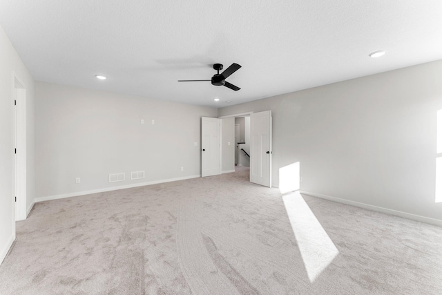 1708 Misty Cir, Buffalo, MN 55313 - unfurnished bedroom with recessed lighting, light colored carpet, ceiling fan, and baseboards