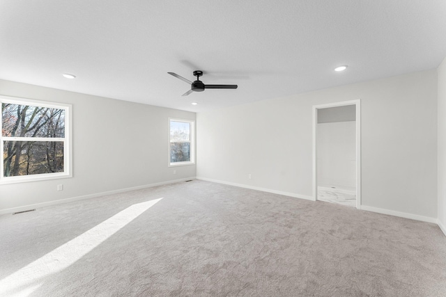 1708 Misty Cir, Buffalo, MN 55313 - carpeted empty room with a ceiling fan, recessed lighting, and baseboards