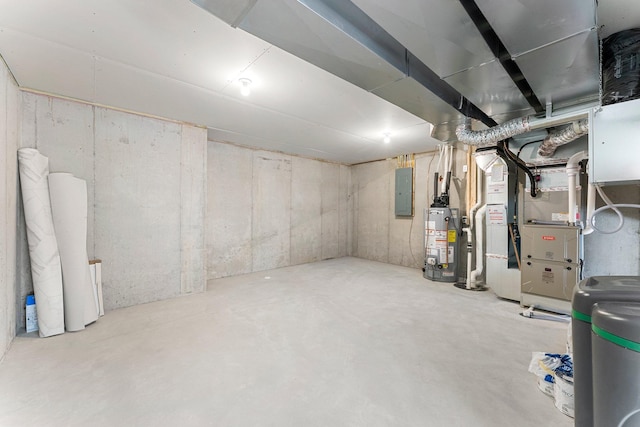 1708 Misty Cir, Buffalo, MN 55313 - unfinished basement with water heater and electric panel