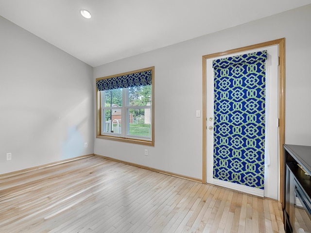 5420 Saxony Ct, White Bear Twp, MN 55110 - entryway featuring light wood finished floors and baseboards