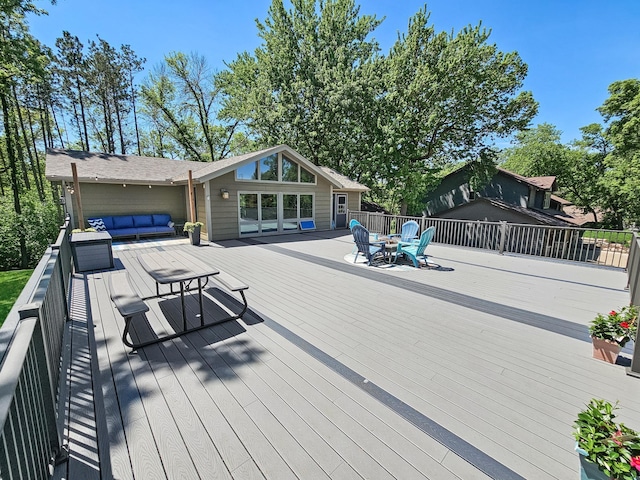 12216 175th St W, Lakeville, MN 55044 - deck with an outdoor hangout area