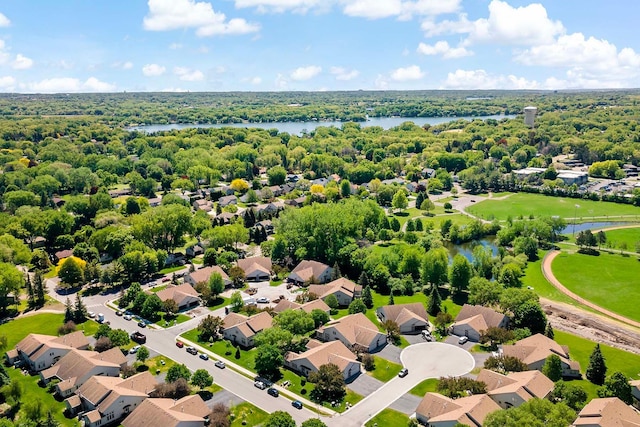 2990 David Cir, Little Canada, MN 55117 - aerial perspective of suburban area with a nearby body of water