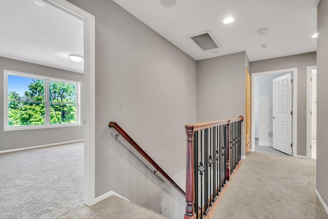 18141 87th Ave N, Maple Grove, MN 55311 - staircase featuring carpet floors, baseboards, and recessed lighting