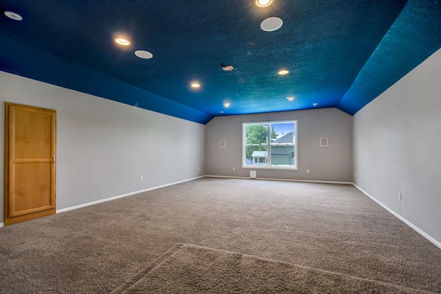 18141 87th Ave N, Maple Grove, MN 55311 - carpeted empty room featuring lofted ceiling, baseboards, and recessed lighting