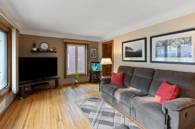 2196 Waukon Ave, Saint Paul, MN 55119 - living area with light wood-style flooring and baseboards
