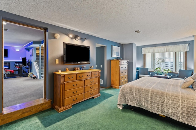 2196 Waukon Ave, Saint Paul, MN 55119 - bedroom with carpet floors and a textured ceiling