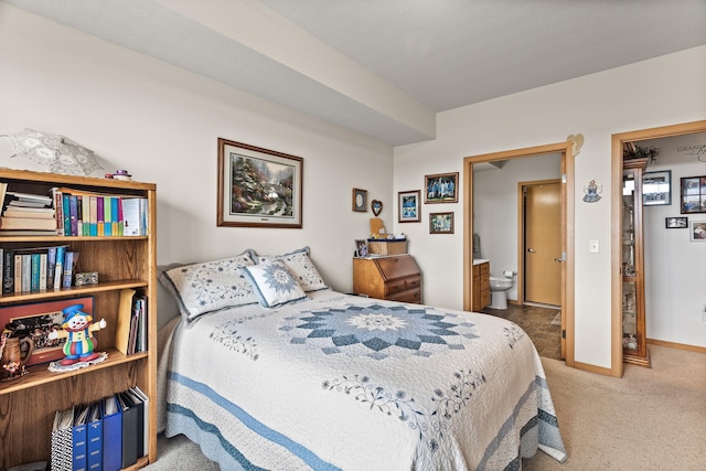 5445 Boone Ave N Unit 216, New Hope, MN 55428 - bedroom with carpet floors, baseboards, and ensuite bath