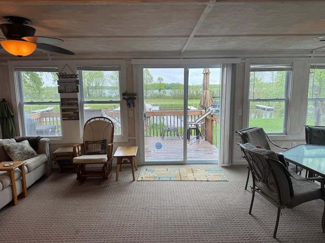 39872 Moose Ln, Wahkon, MN 56386 - sunroom / solarium with carpet floors and healthy amount of natural light