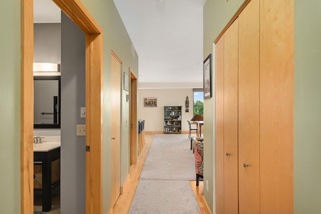 4500 Chicago Ave Unit 311, Minneapolis, MN 55407 - corridor featuring light carpet and baseboards