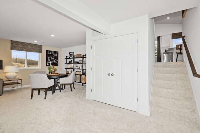 11695 72nd St NE, Otsego, MN 55301 - dining room with carpet flooring, recessed lighting, and baseboards