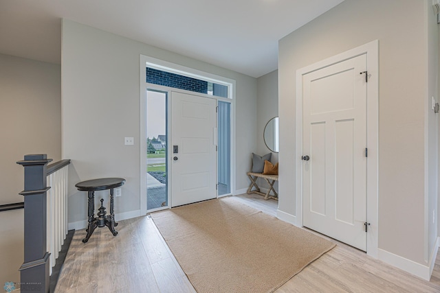 3340 2nd St E, West Fargo, ND 58078 - foyer with light wood-type flooring and baseboards