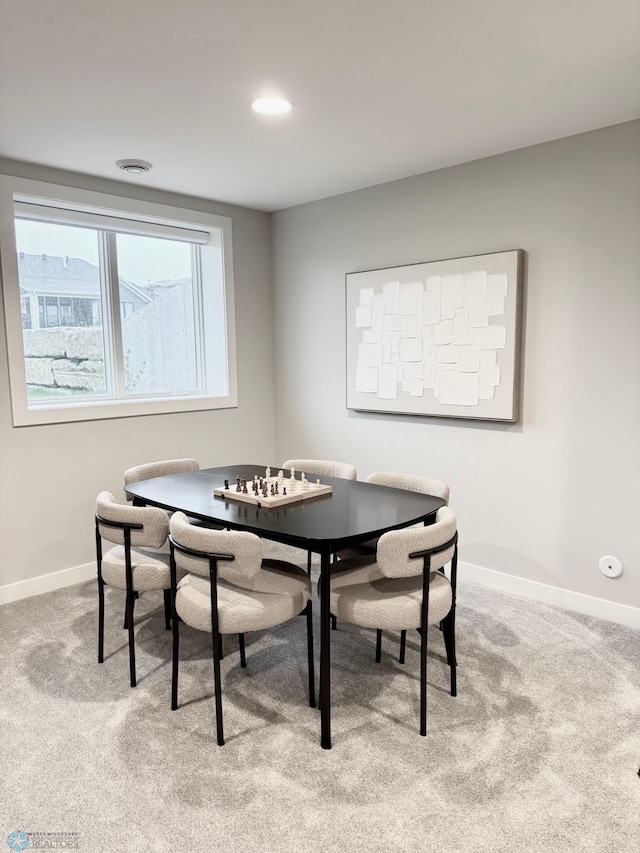 3340 2nd St E, West Fargo, ND 58078 - dining room featuring light carpet and baseboards