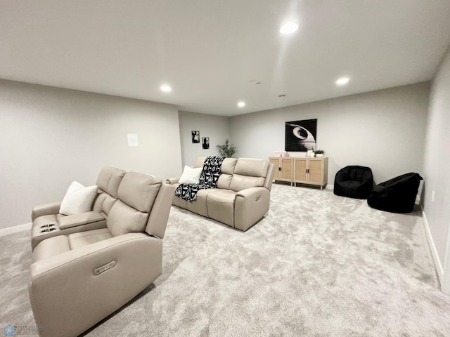 3340 2nd St E, West Fargo, ND 58078 - carpeted living area with recessed lighting and baseboards