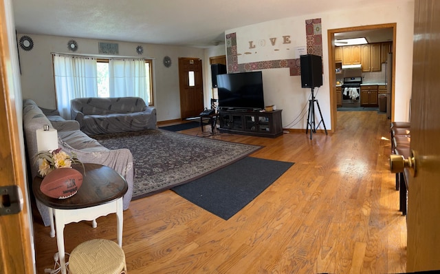 1272 Burke Ave E, Maplewood, MN 55109 - living room with light wood-type flooring and baseboards