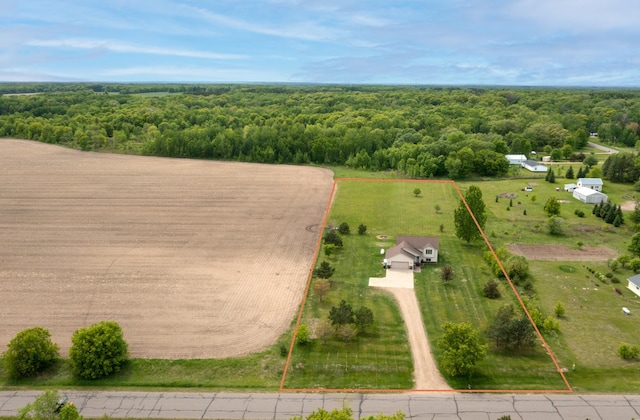7903 Long Lake Bay Rd, Brainerd, MN 56401 - view of rural area with property parcel outlined and a forest