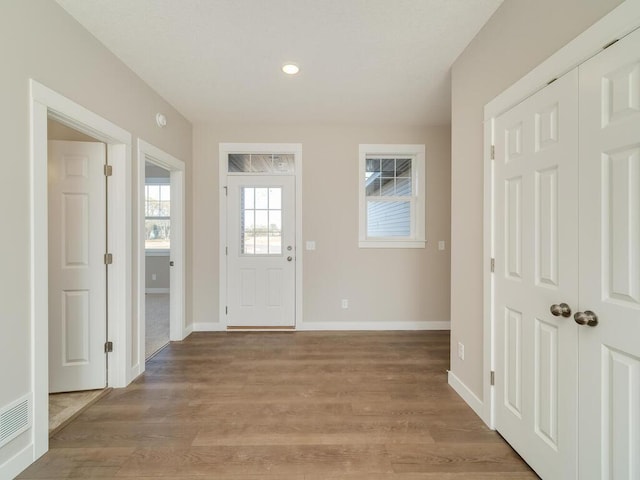 967 206th Ave NW, Oak Grove, MN 55011 - entryway featuring light wood-style flooring, baseboards, and recessed lighting