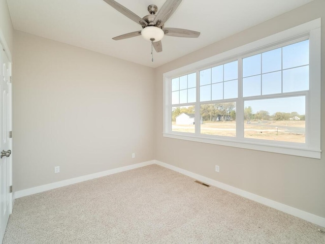 967 206th Ave NW, Oak Grove, MN 55011 - spare room with carpet, baseboards, and ceiling fan