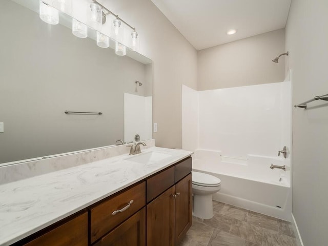 967 206th Ave NW, Oak Grove, MN 55011 - full bathroom with vanity, toilet, bathing tub / shower combination, and baseboards