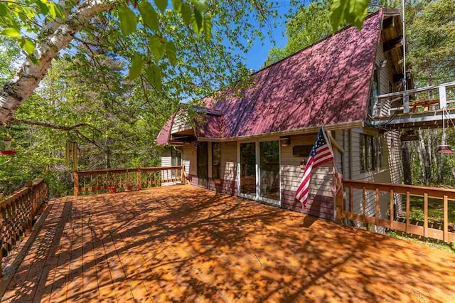 3240 Breezy Point Rd, Tower, MN 55790 - view of wooden deck