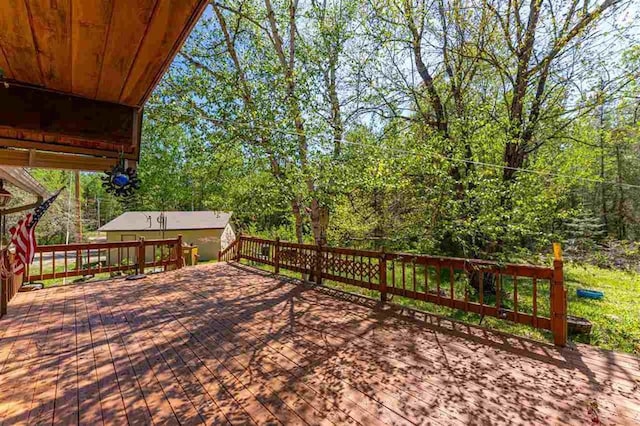 3240 Breezy Point Rd, Tower, MN 55790 - view of wooden terrace