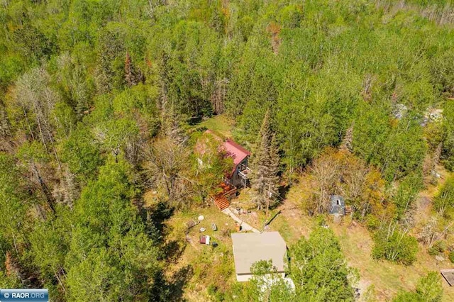 3240 Breezy Point Rd, Tower, MN 55790 - view from above of property featuring a heavily wooded area