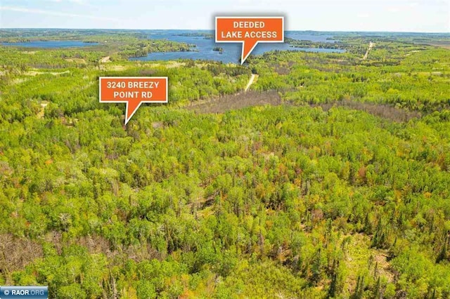 3240 Breezy Point Rd, Tower, MN 55790 - aerial view of a heavily wooded area