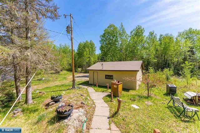 3240 Breezy Point Rd, Tower, MN 55790 - view of yard featuring an outbuilding