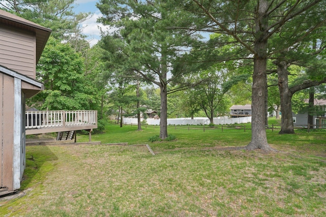 669 Lake Pine Dr, Shoreview, MN 55126 - view of yard with a deck