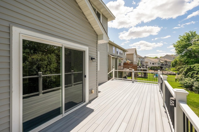 1206 Rosemary Ln, Chaska, MN 55318 - deck with a residential view
