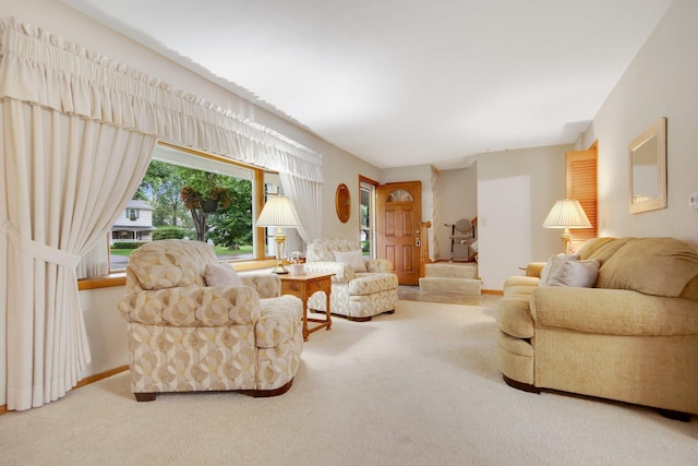 2168 Southwood Dr, White Bear Lake, MN 55110 - carpeted living area with baseboards