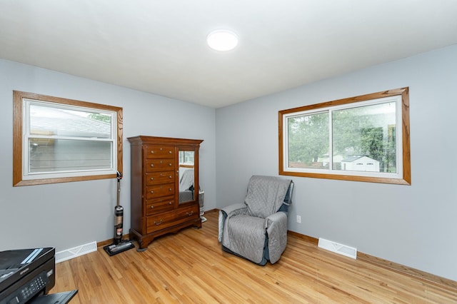 1000 17th St SW, Austin, MN 55912 - living area with light wood-type flooring and baseboards
