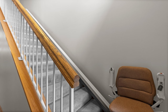 1022 17th Ave SE, Forest Lake, MN 55025 - staircase with carpet floors