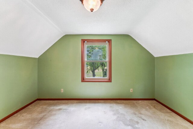 39 Magnolia Ave E, Saint Paul, MN 55117 - bonus room with vaulted ceiling, carpet flooring, baseboards, and a textured ceiling