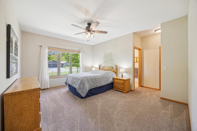 14450 Blackberry Ct, Baxter, MN 56425 - carpeted bedroom with baseboards and a ceiling fan