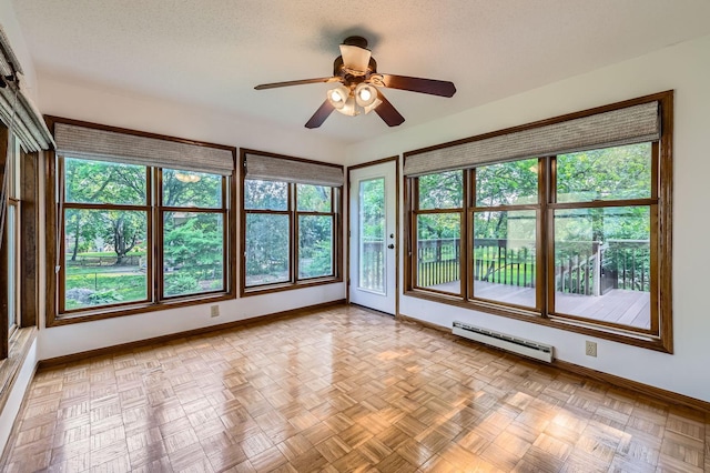 1321 Dallager Ct, Stillwater, MN 55082 - unfurnished sunroom featuring baseboard heating and healthy amount of natural light