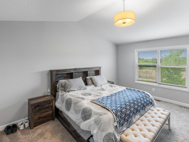 7121 208th St N, Forest Lake, MN 55025 - carpeted bedroom with lofted ceiling and baseboards