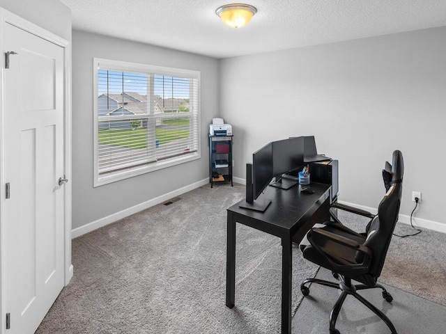 7121 208th St N, Forest Lake, MN 55025 - office with light colored carpet and a textured ceiling