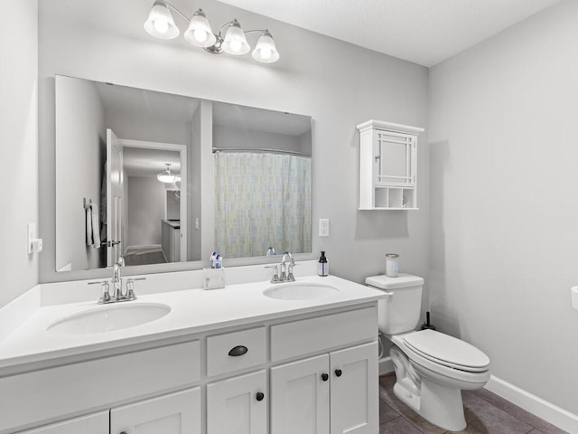 7121 208th St N, Forest Lake, MN 55025 - bathroom featuring double vanity and tile patterned floors