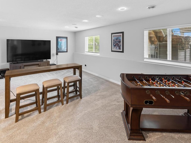 7121 208th St N, Forest Lake, MN 55025 - rec room with carpet floors and recessed lighting