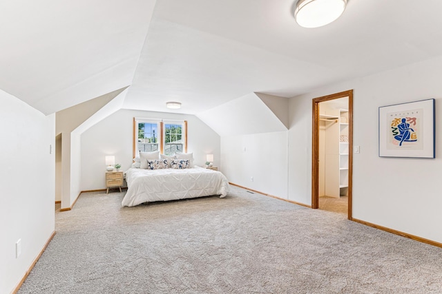 5640 13th Ave S, Minneapolis, MN 55417 - bedroom featuring carpet flooring, vaulted ceiling, and a walk in closet