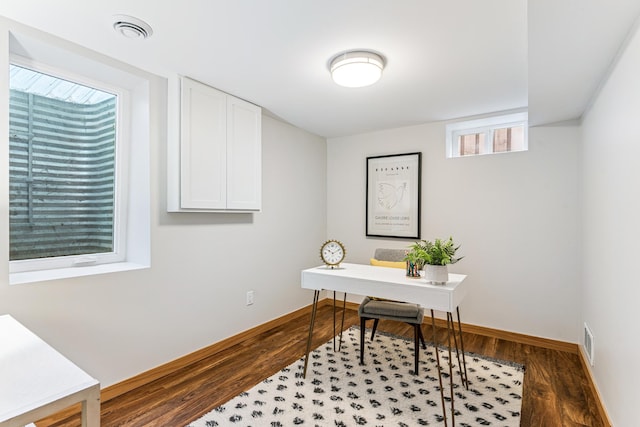 5640 13th Ave S, Minneapolis, MN 55417 - home office with dark wood finished floors and baseboards