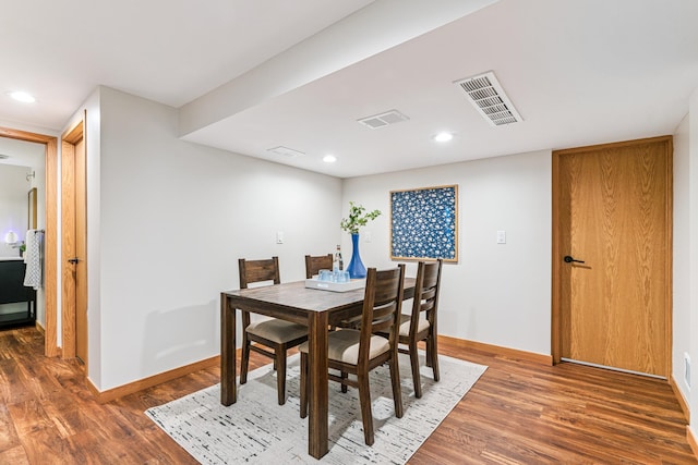 5640 13th Ave S, Minneapolis, MN 55417 - dining room featuring wood finished floors and recessed lighting