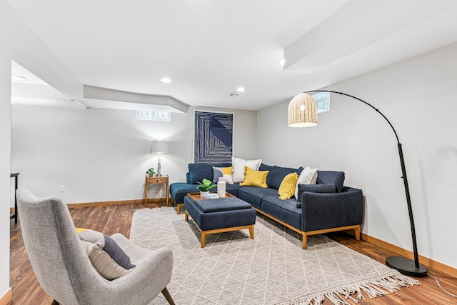 5640 13th Ave S, Minneapolis, MN 55417 - living room with recessed lighting and light wood-type flooring