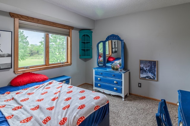2053 45th St SE, Saint Cloud, MN 56304 - bedroom with carpet, a textured ceiling, and baseboards