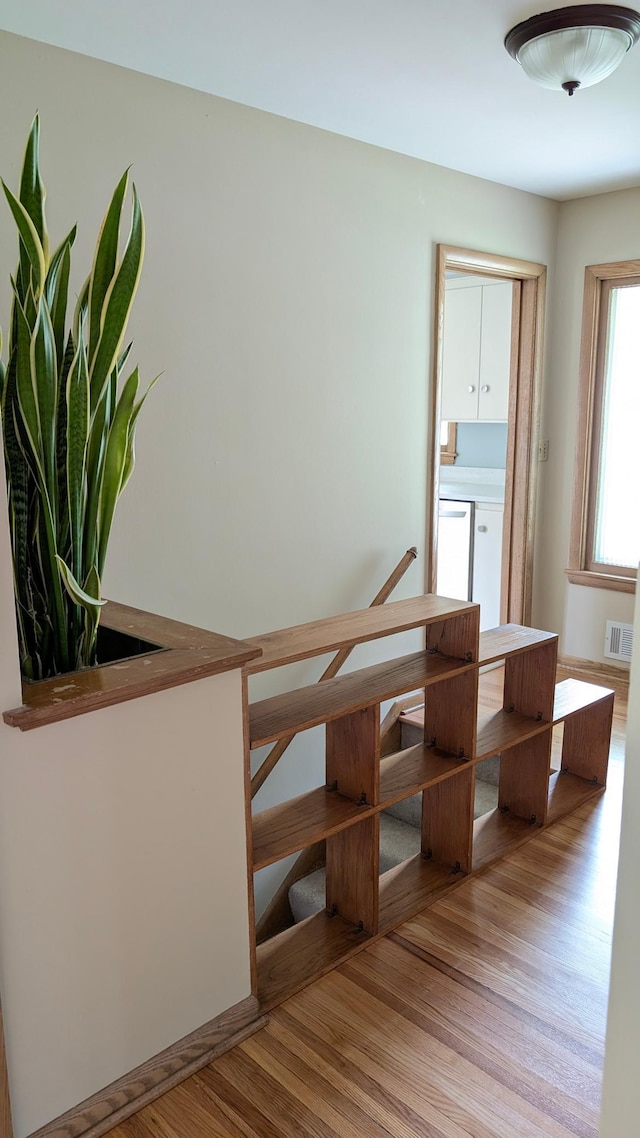 4825 Drew Ave S, Minneapolis, MN 55410 - stairway featuring wood finished floors